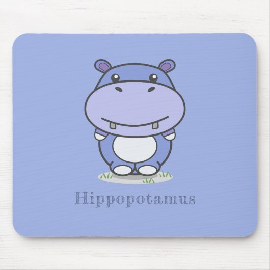Cute Hippo Muismat (Voorkant)