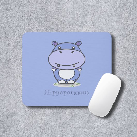Cute Hippo Muismat