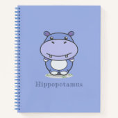 Cute Hippo Notitieboek (Voorkant)