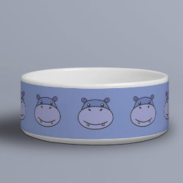 Cute Hippo Pet Bowl Voerbakje