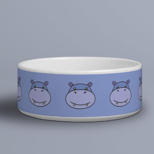 Cute Hippo Pet Bowl Voerbakje