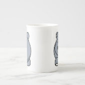 Cute hippo porselein kop (Voorkant)