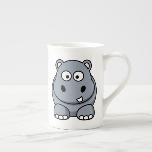 Cute hippo porselein kop (Rechts)