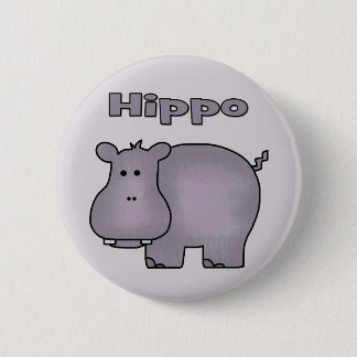 Cute Hippo Ronde Button 5,7 Cm