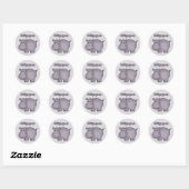 Cute Hippo Ronde Sticker (Vel)