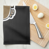 Cute Hippo Slank Theedoek (Quarter Fold)