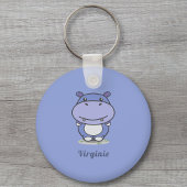 Cute Hippo Sleutelhanger