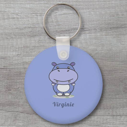 Cute Hippo Sleutelhanger