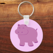 Cute Hippo Sleutelhanger (Voorkant)