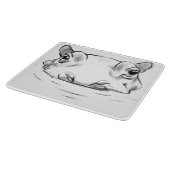 Cute hippo snijplank (Hoek)