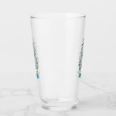 Cute hippo springende cartoon illustratie glas (Links)