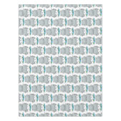 Cute hippo springende cartoon illustratie tafelkleed (Voorkant)