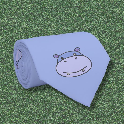 Cute Hippo Stropdas
