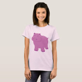 Cute Hippo T-shirt (Voorkant volledig)
