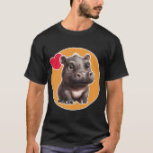 Cute Hippo T-shirt (Voorkant)