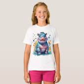 Cute hippo t-shirt (Voorkant volledig)