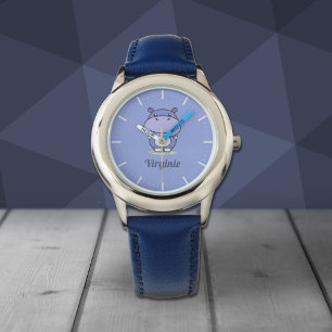 Cute Hippo Watch Horloge