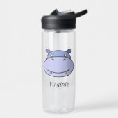 Cute Hippo Water Fles (Links)