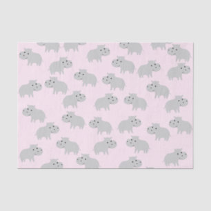 Cute Hippo-weefselpapier Tissuepapier