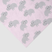 Cute Hippo-weefselpapier Tissuepapier (Detail)
