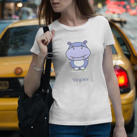 Cute Hippo Woman T-shirt