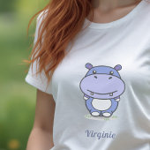 Cute Hippo Woman T-shirt