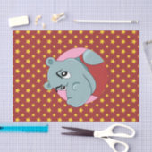 Cute hippopotamus cartoon tissuepapier (Craft)