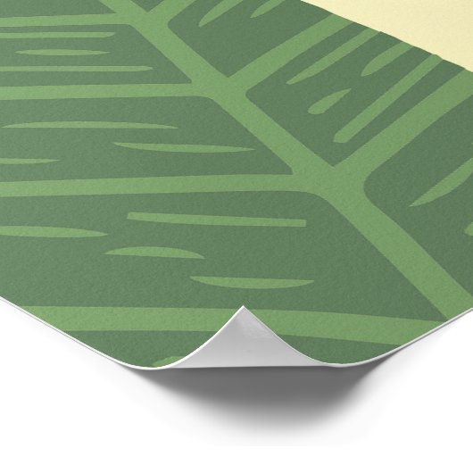 Cute Hippopotamus Oerwoud Safari Nursery Decor Poster (Hoek)