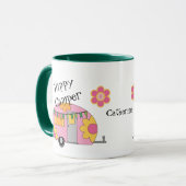 Cute Hippy Camper Personalized Mok (Voorkant links)