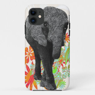 Cute Hippy Elephant Case-Mate iPhone Case