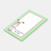 Cute Hipster Girl Post-it® Notes (Schuin)