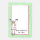Cute Hipster Girl Post-it® Notes (Voorkant)