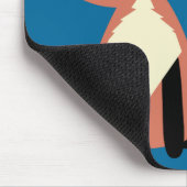 Cute Hipster Glasses Fox Muismat (Hoek)