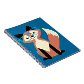 Cute Hipster Glasses Fox Notitieboek (Rechterzijde)