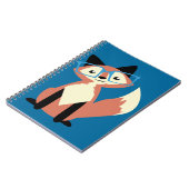 Cute Hipster Glasses Fox Notitieboek (Linkerzijde)