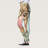 Cute Hipster Lama Sticker Leggings (Links)