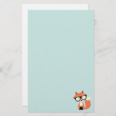 Cute Hipster Red Fox Briefpapier (Voorkant / Achterkant)