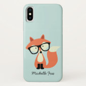 Cute Hipster Red Fox Case-Mate iPhone Case (Achterkant)