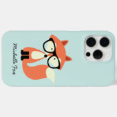 Cute Hipster Red Fox Case-Mate iPhone Case (Achterkant (horizontaal))