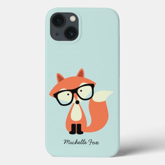 Cute Hipster Red Fox Case-Mate iPhone Case (Achterkant)