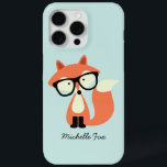 Cute Hipster Red Fox iPhone 15 Pro Max Hoesje<br><div class="desc">Schattige afbeelding van een schattige rode vos met een bril van overmaat.</div>