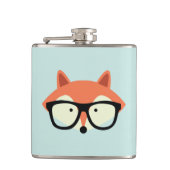 Cute Hipster Red Fox Heupfles (Voorkant)