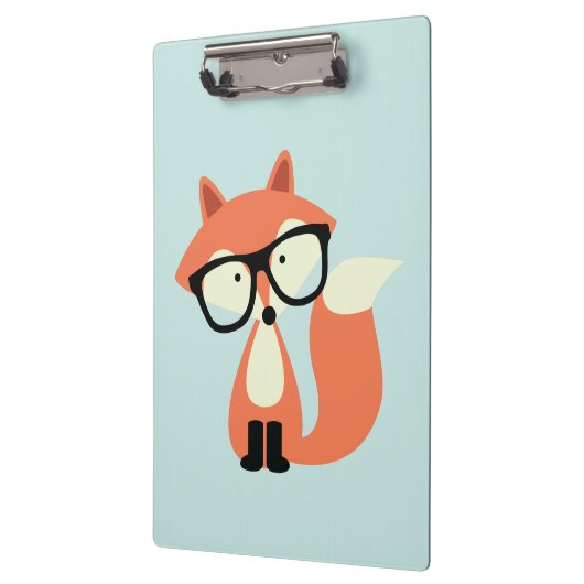 Cute Hipster Red Fox Klembord (Links)