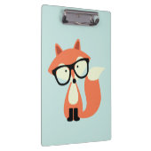 Cute Hipster Red Fox Klembord (Rechts)