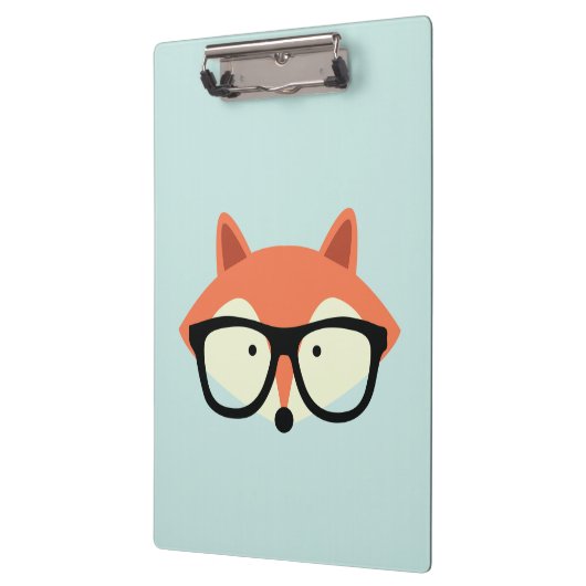 Cute Hipster Red Fox Klembord (Links)