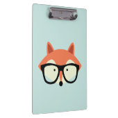Cute Hipster Red Fox Klembord (Rechts)