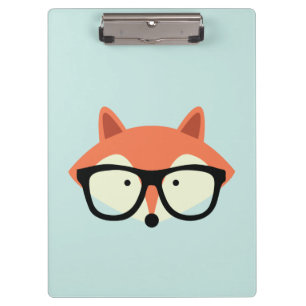 Cute Hipster Red Fox Klembord