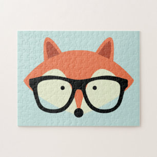 Cute Hipster Red Fox Legpuzzel