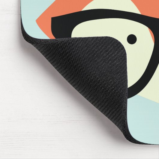 Cute Hipster Red Fox Muismat (Hoek)