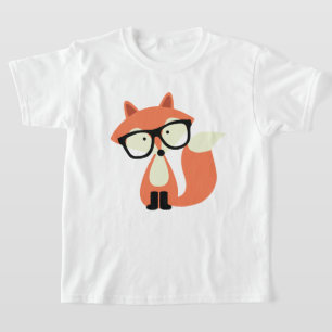 Cute Hipster Red Fox T-shirt
